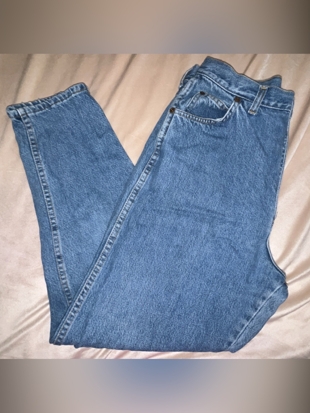 Congo Jeans Button-Front Blue Denim